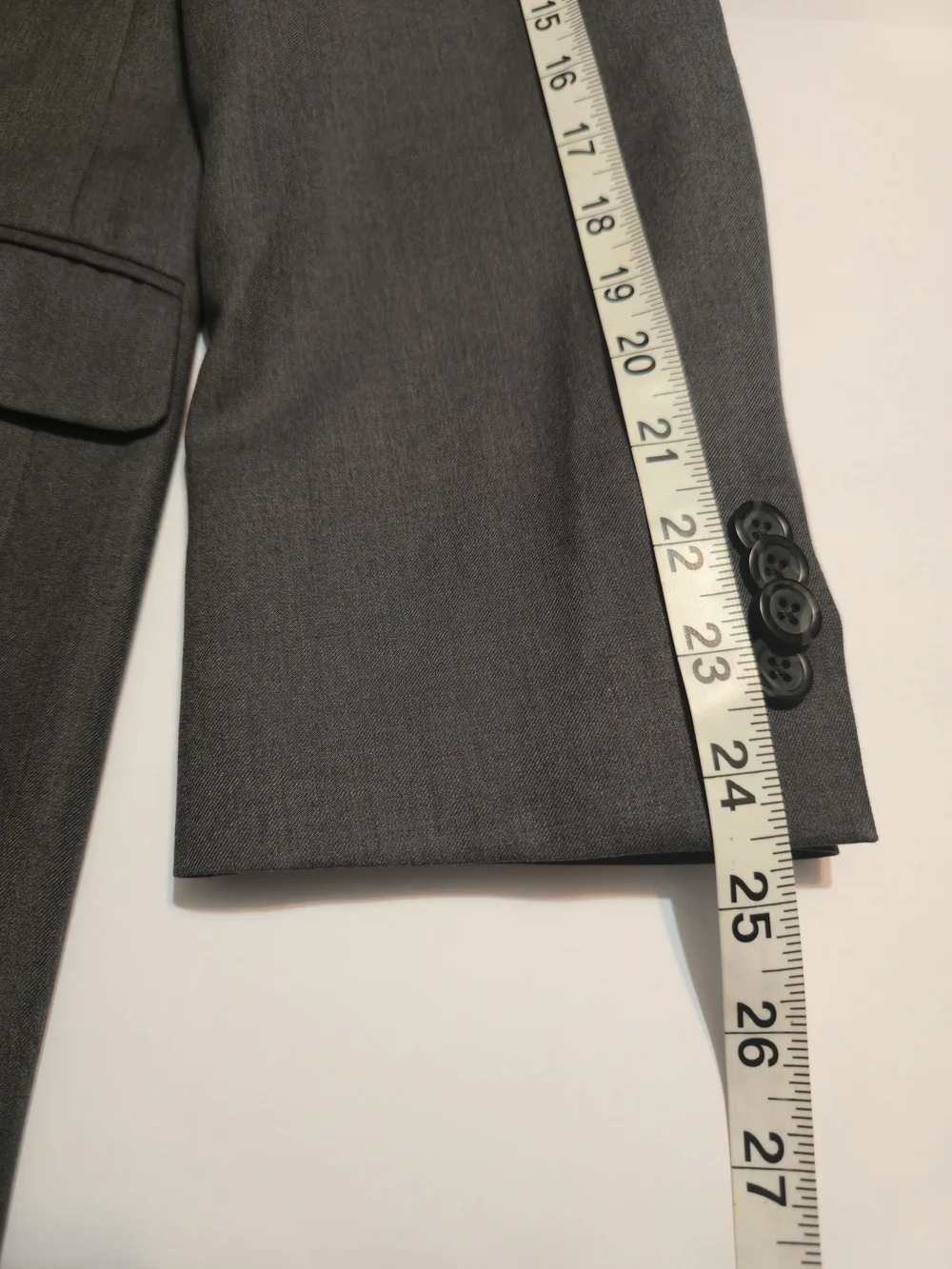 Kenneth Cole Men's Dark Charcoal Two-Button Suit Jacket